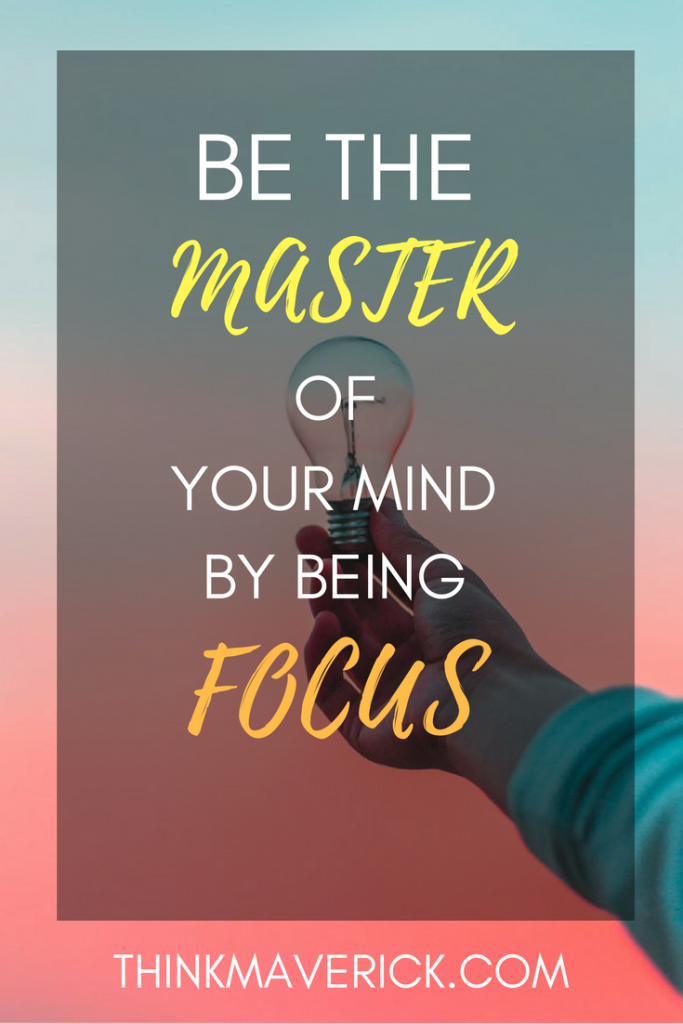 Focus is a skill that must be learned, polished and practiced. Check out my latest blogpost and start mastering the Art of Focus