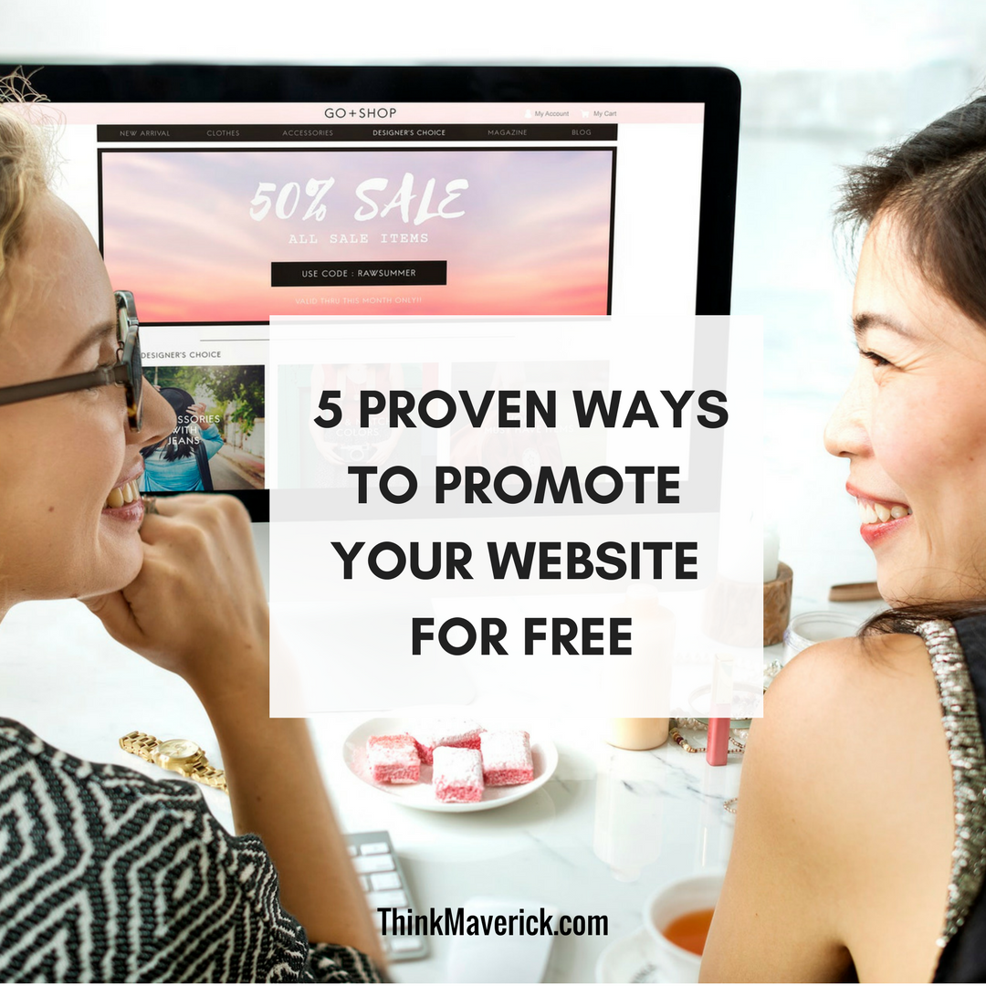 how to advertise my website for free online