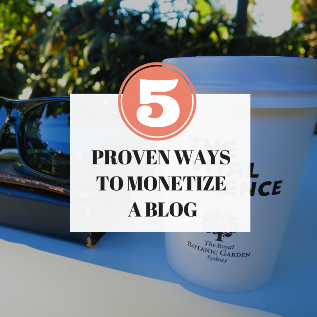 5 proven ways to monetize a blog