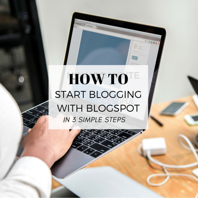how to start blogging with Blogspot in 3 simple steps. thinkmaverick