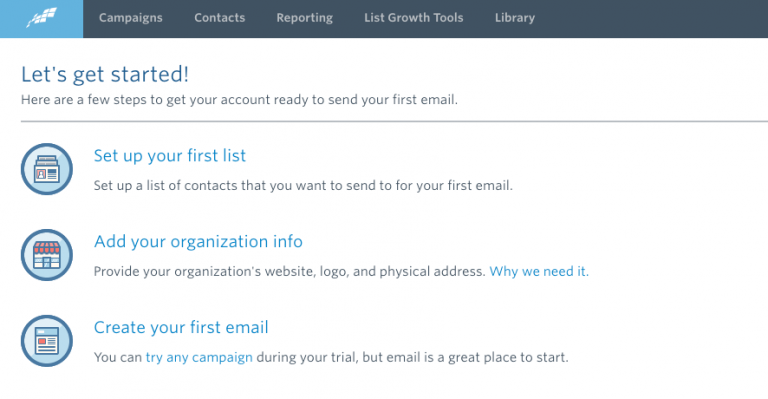 how to create your first email campaign. thinkmaverick