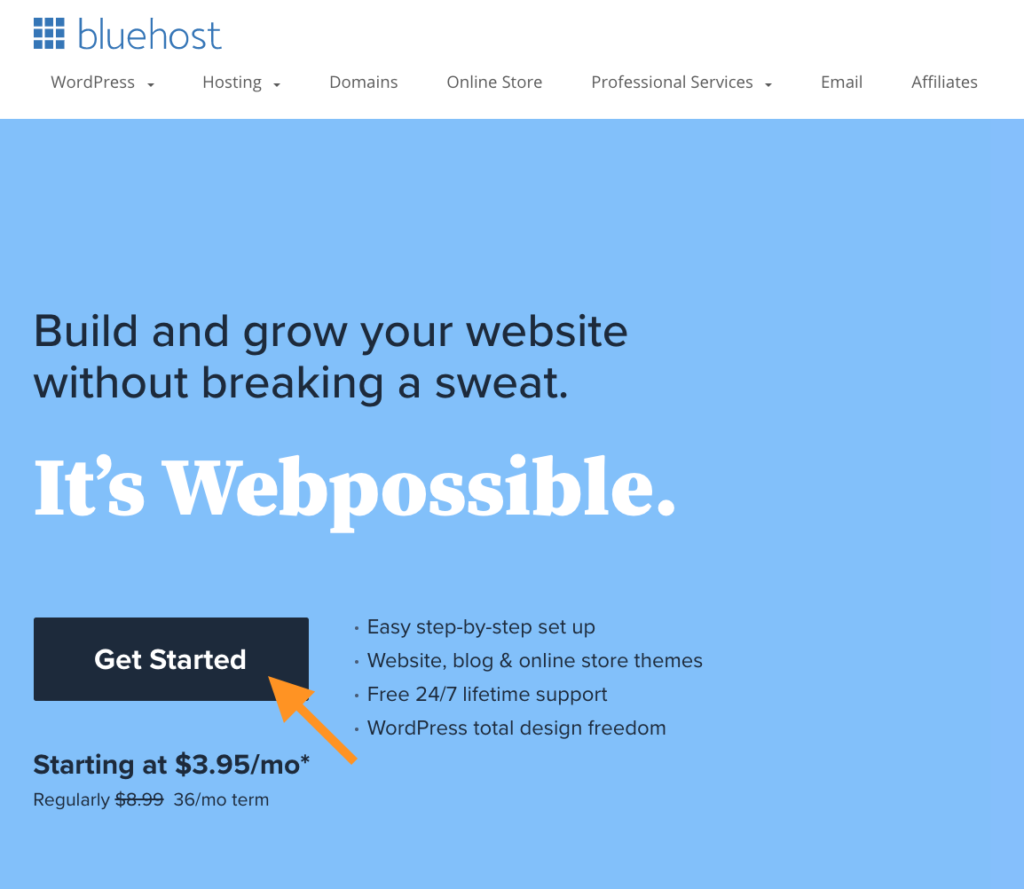 how to start a blog with Bluehost. Thinkmaverick