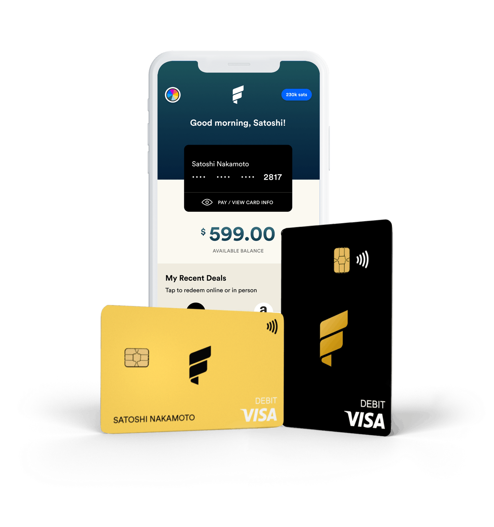 Bitcoin rewards debit card