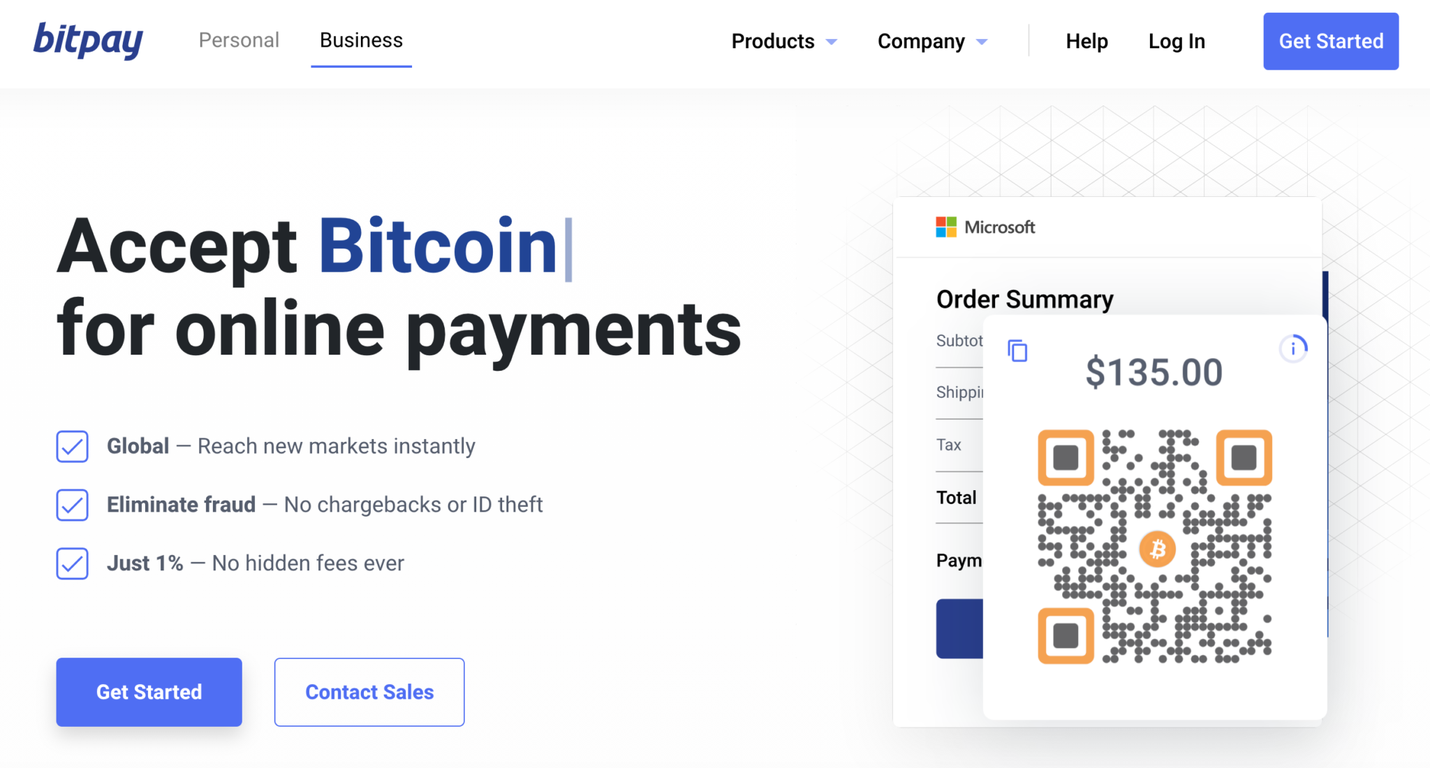 bitcoin payment link
