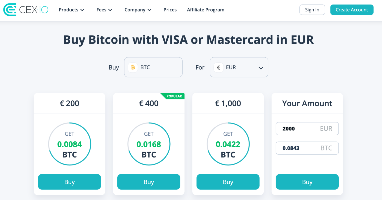 best way to buy bitcoin in europe