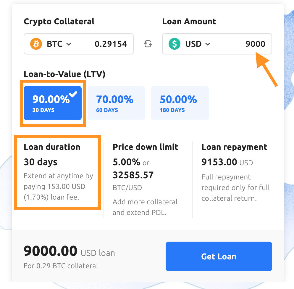 crypto loan without deposit