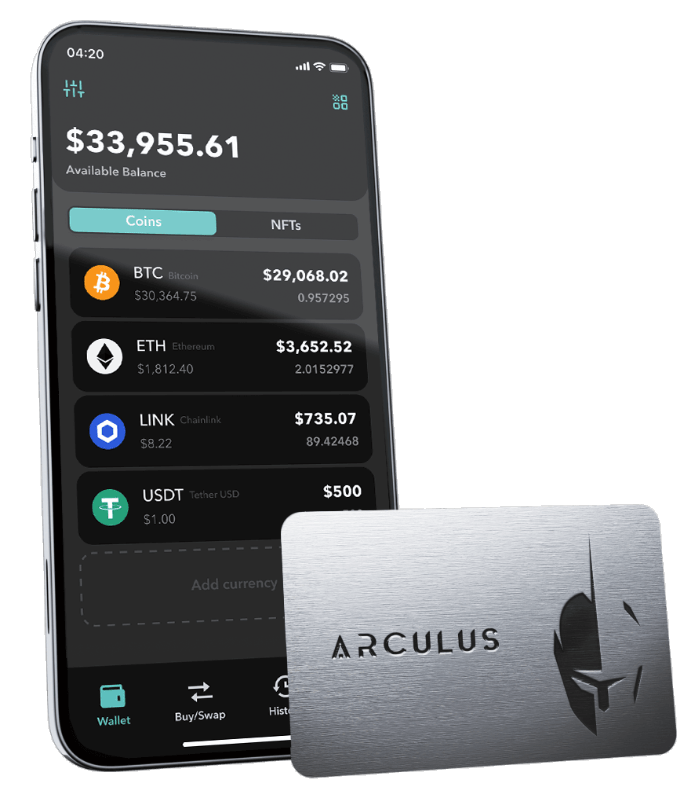 arculus hardware wallet and app