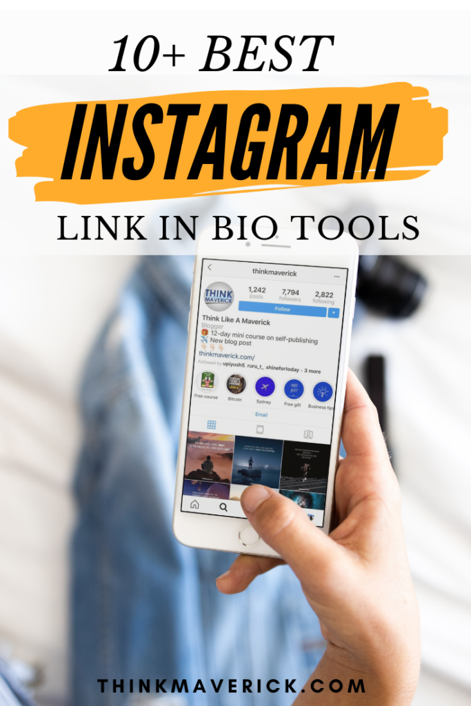 best Instagram link in bio tools.thinkmaverick