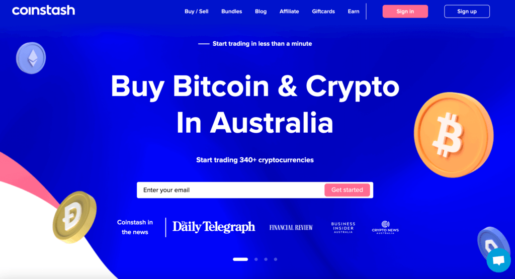 Coinstash crypto exchange in Australia. Thinkmaverick