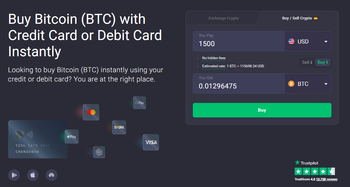 Best Buy Bitcoin on ChangeNow Australia