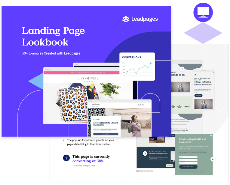 best black friday lead generation for bloggers - leadpages landing page